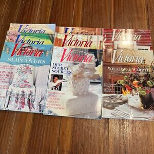 Victoria Magazine Lot of 8 Issues 2000 April-June, August -December